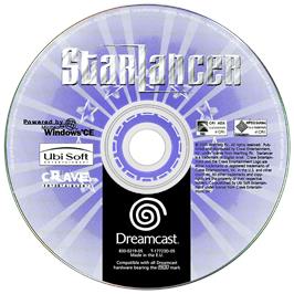 Artwork on the Disc for StarLancer on the Sega Dreamcast.