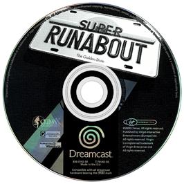 Artwork on the Disc for Super Runabout: San Francisco Edition on the Sega Dreamcast.