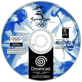 Artwork on the Disc for Sydney 2000 on the Sega Dreamcast.