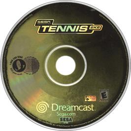 Artwork on the Disc for Tennis 2K2 on the Sega Dreamcast.
