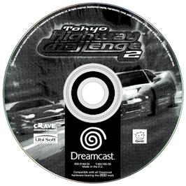 Artwork on the Disc for Tokyo Highway Challenge 2 on the Sega Dreamcast.
