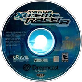 Artwork on the Disc for Tokyo Xtreme Racer 2 on the Sega Dreamcast.