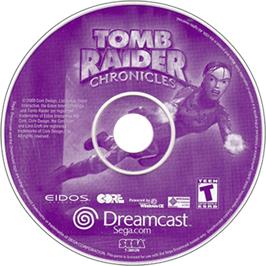 Artwork on the Disc for Tomb Raider: Chronicles on the Sega Dreamcast.