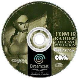 Artwork on the Disc for Tomb Raider: The Last Revelation on the Sega Dreamcast.
