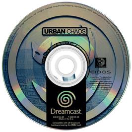 Artwork on the Disc for Urban Chaos on the Sega Dreamcast.
