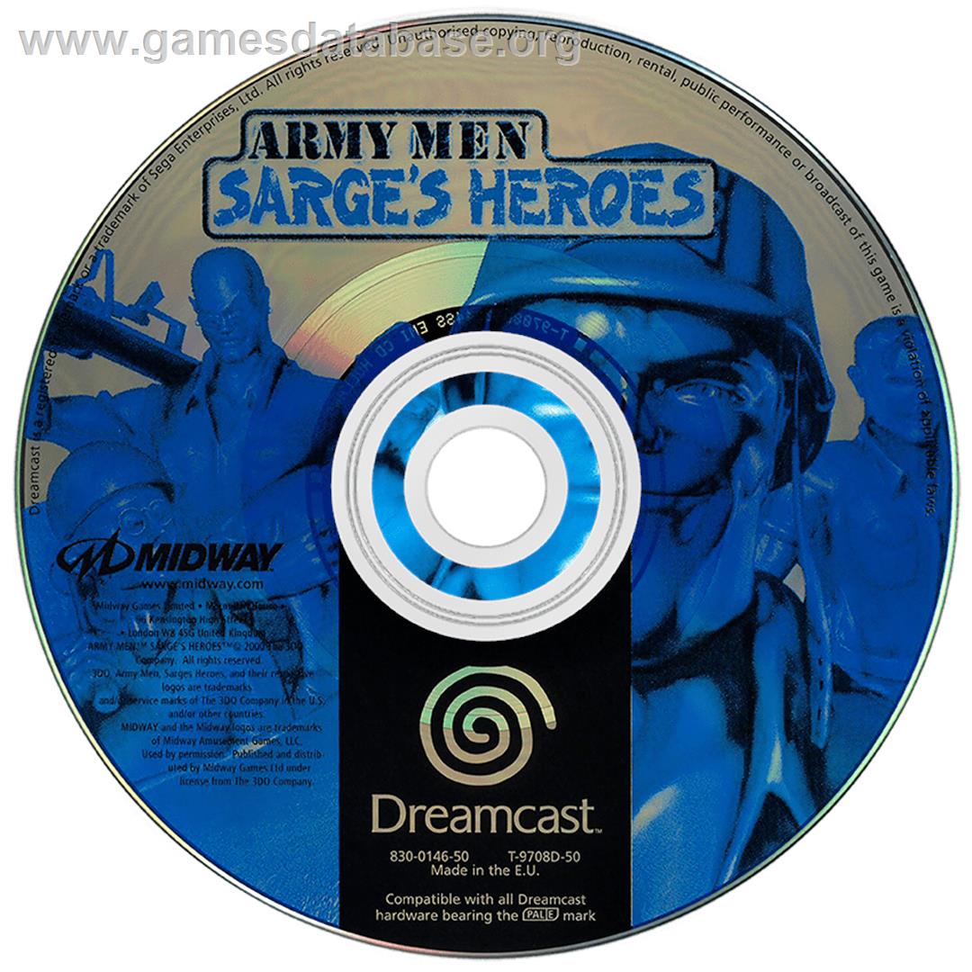 Army Men: Sarge's Heroes - Sega Dreamcast - Artwork - Disc