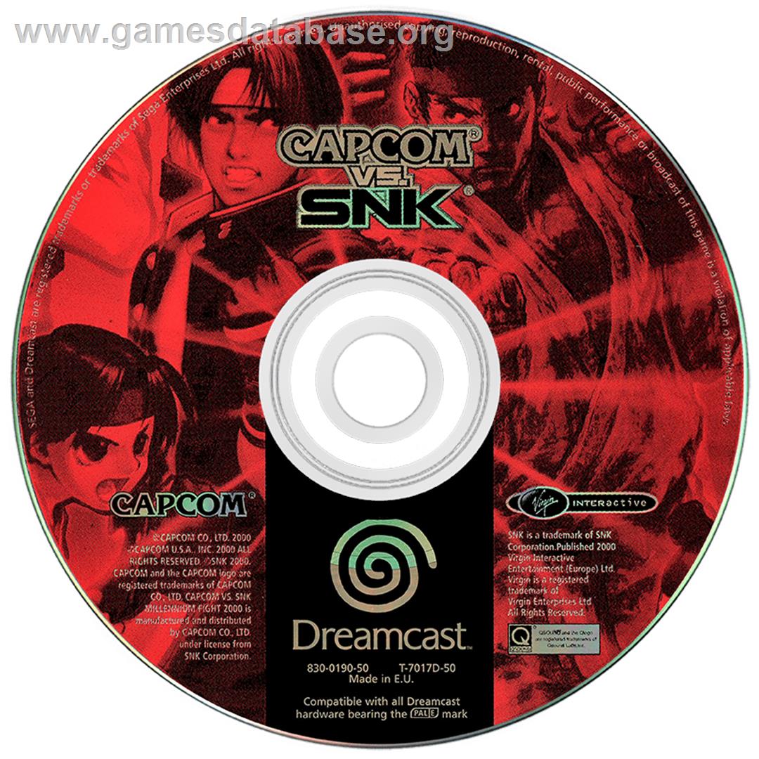 Capcom vs. SNK Millennium Fight 2000 - Sega Dreamcast - Artwork - Disc