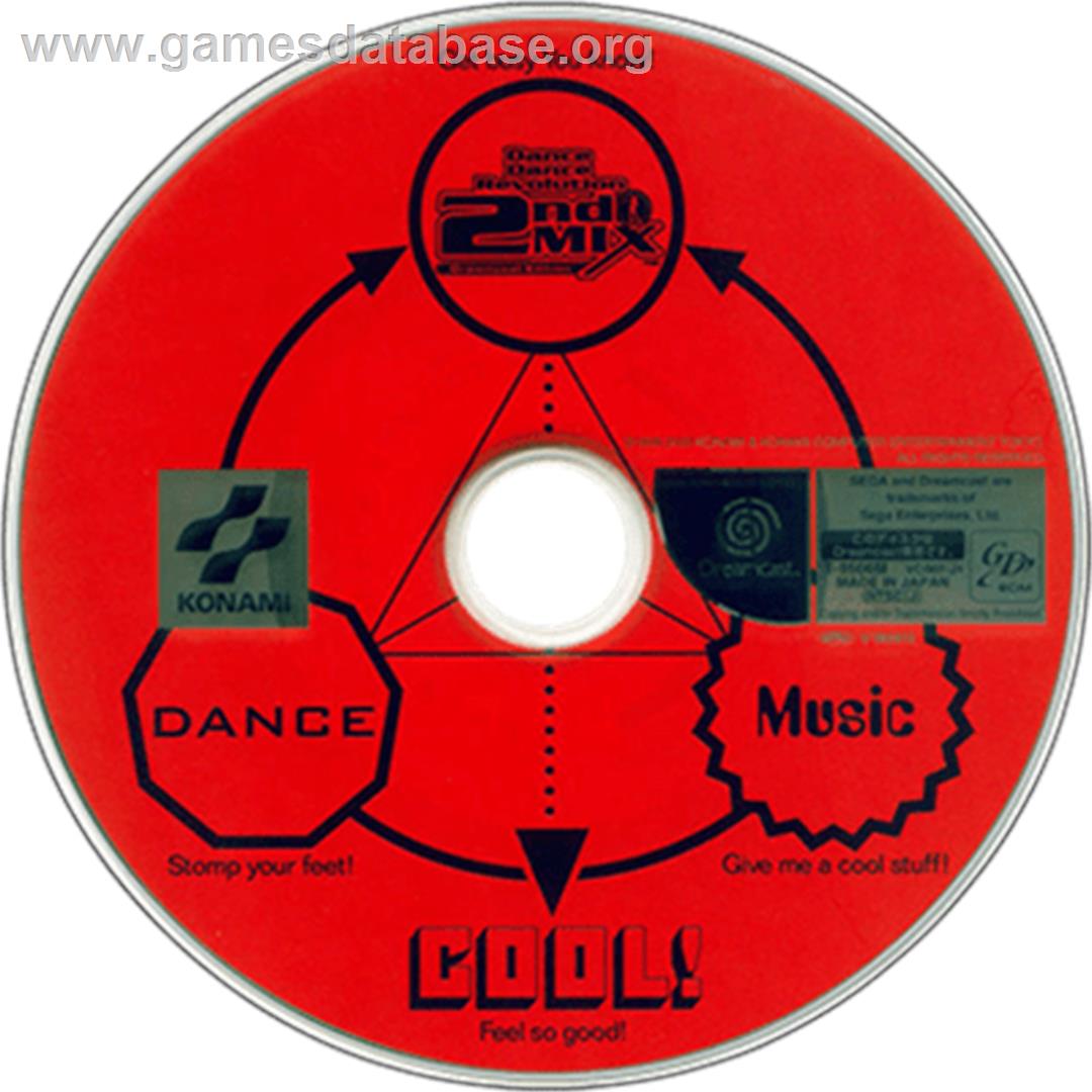 Dance Dance Revolution 2nd Mix - Sega Dreamcast - Artwork - Disc