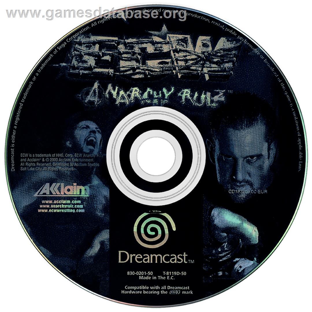ECW Anarchy Rulz - Sega Dreamcast - Artwork - Disc