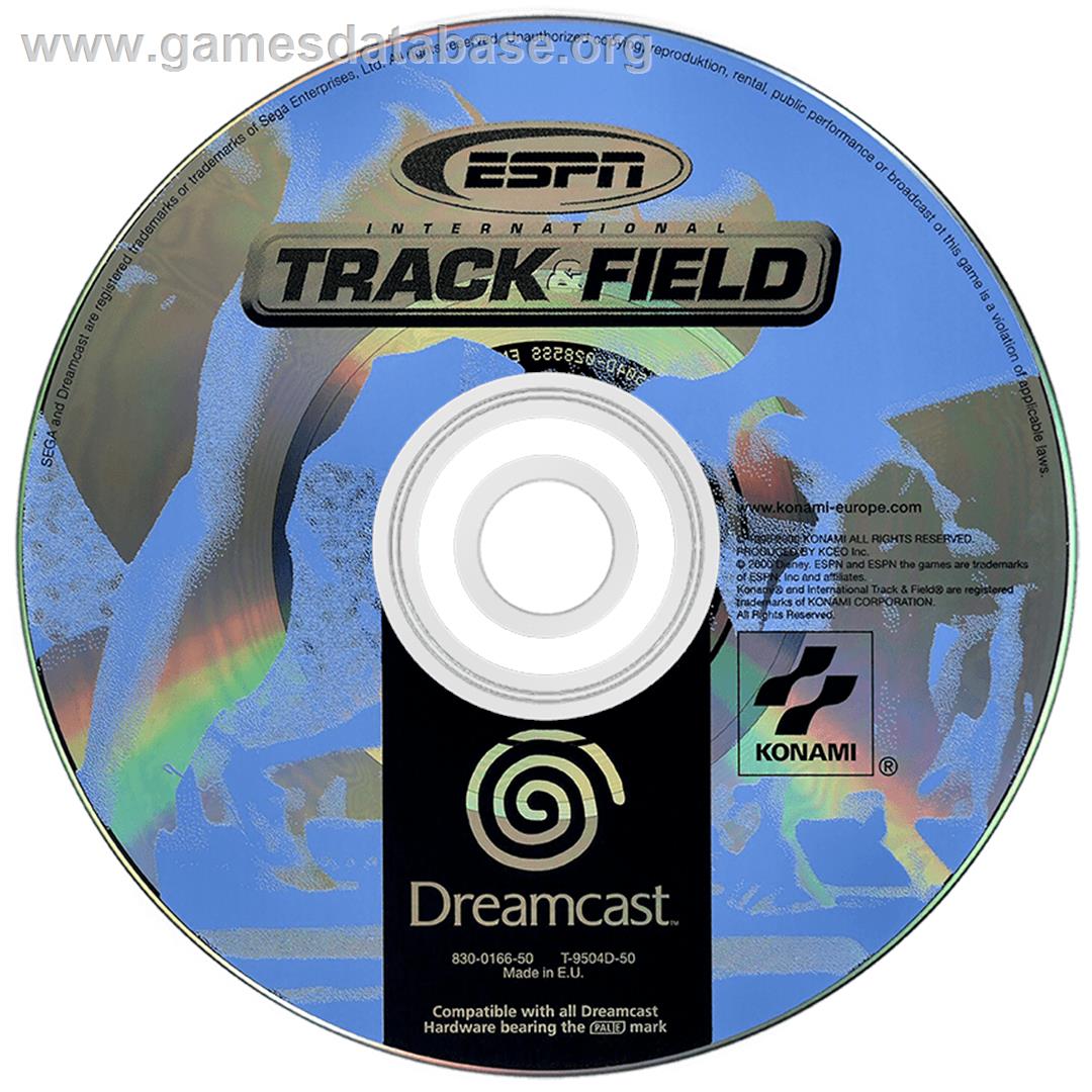 ESPN International Track & Field - Sega Dreamcast - Artwork - Disc