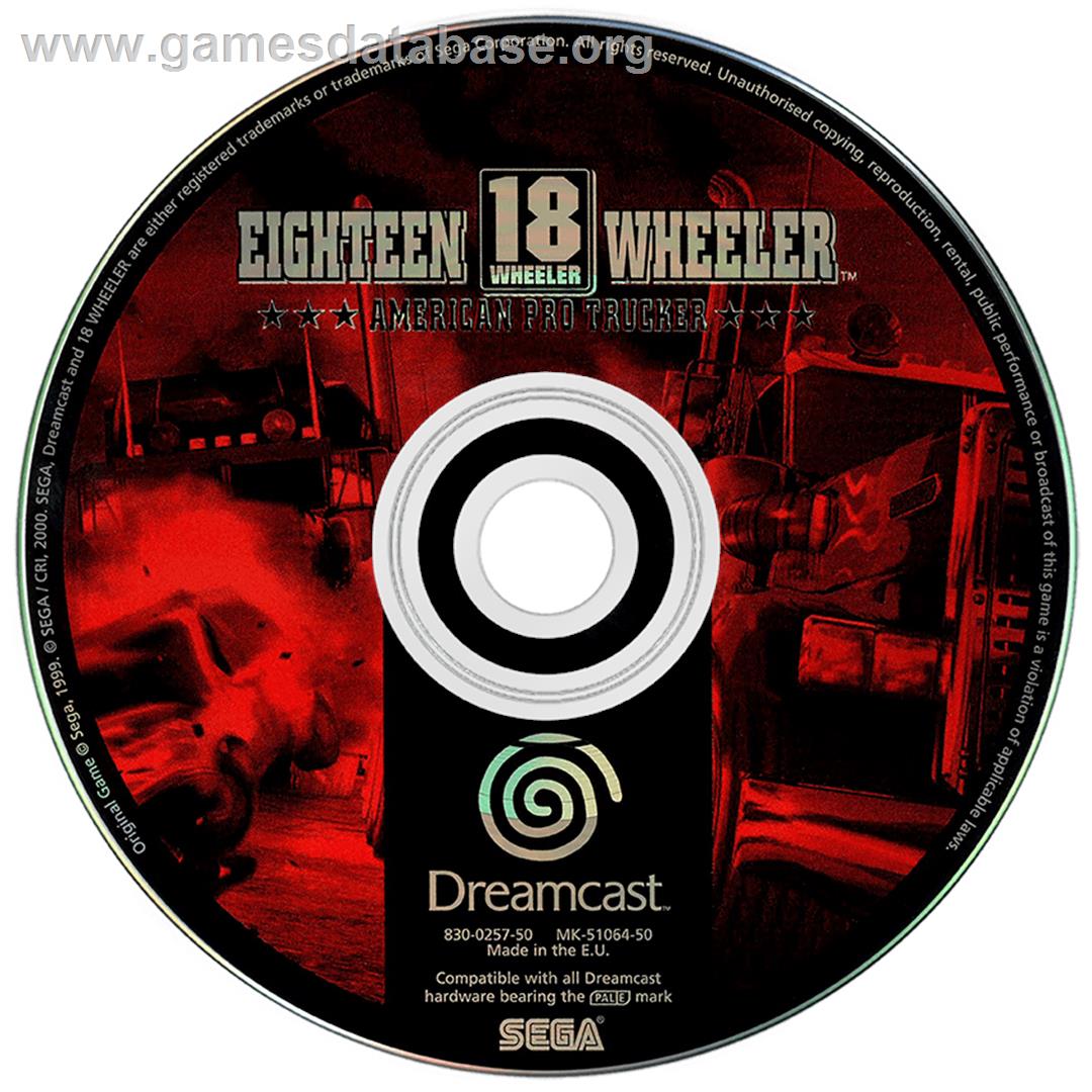 Eighteen Wheeler: American Pro Trucker - Sega Dreamcast - Artwork - Disc