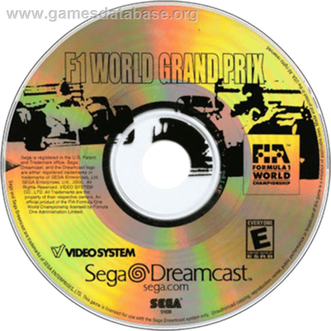 F1 World Grand Prix - Sega Dreamcast - Artwork - Disc