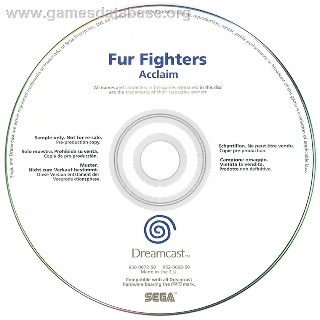 Fur Fighters - Sega Dreamcast - Artwork - Disc
