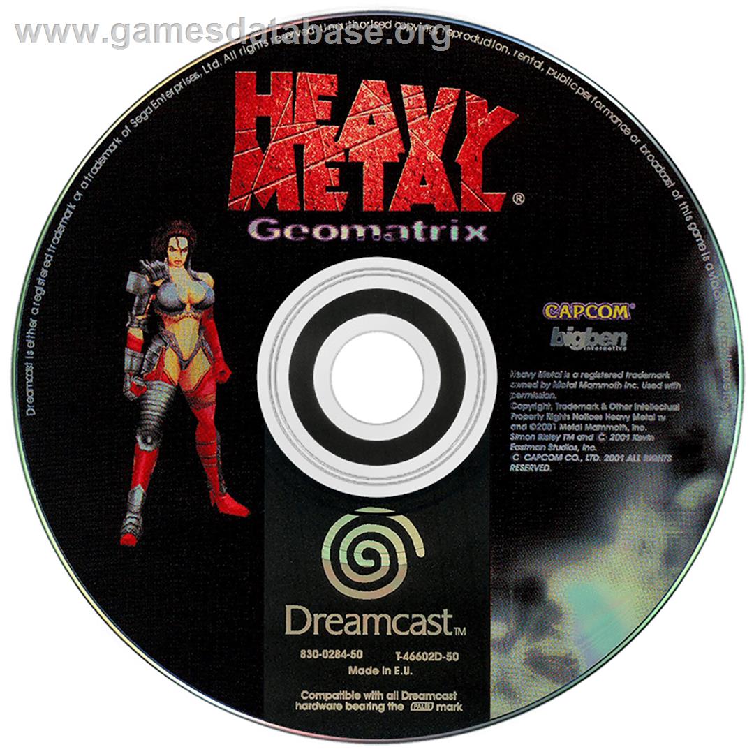 Heavy Metal Geomatrix - Sega Dreamcast - Artwork - Disc