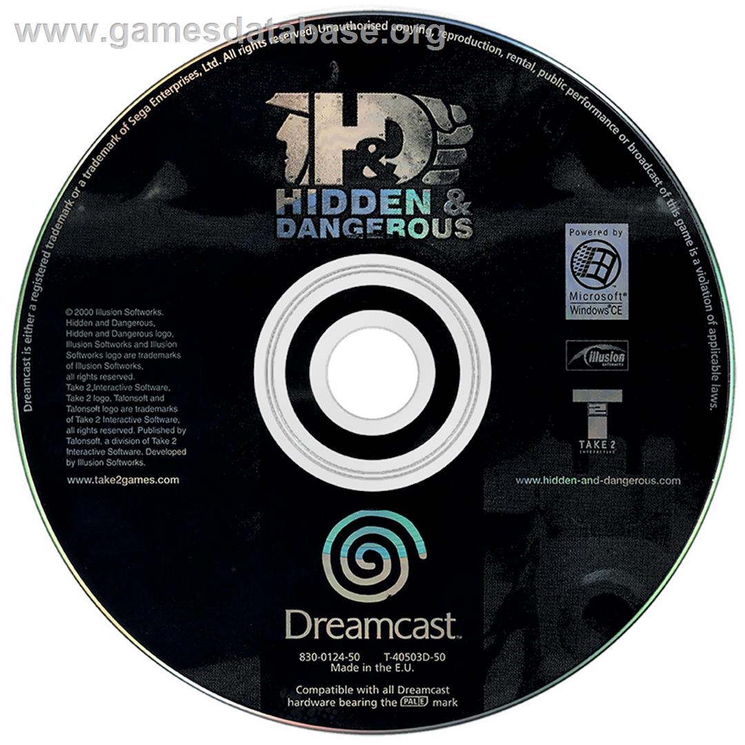 Hidden & Dangerous - Sega Dreamcast - Artwork - Disc