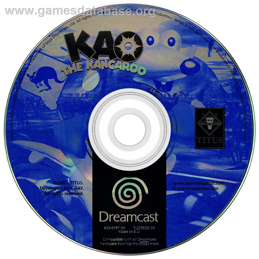 Kao the Kangaroo - Sega Dreamcast - Artwork - Disc