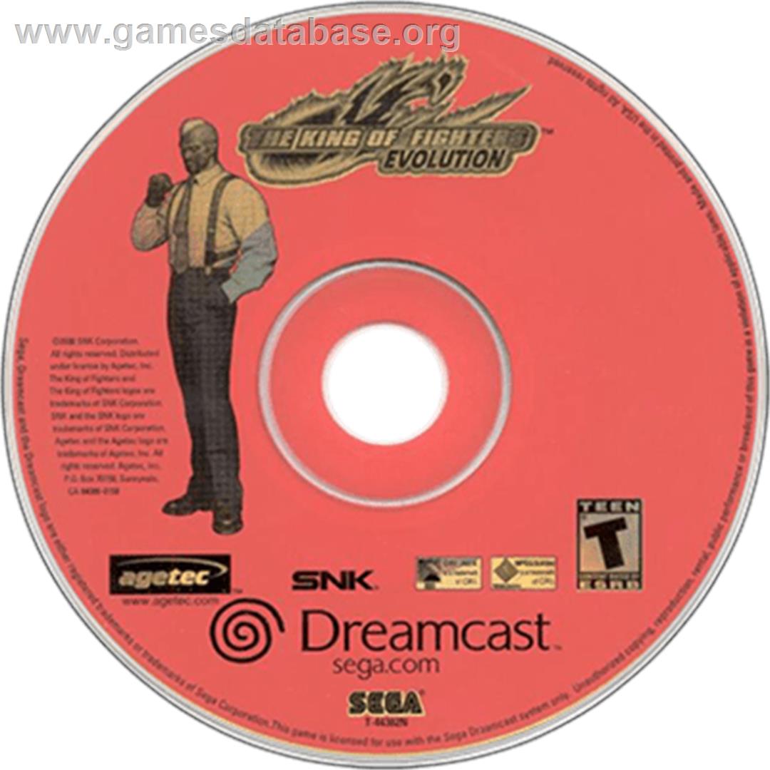 King of Fighters Evolution - Sega Dreamcast - Artwork - Disc