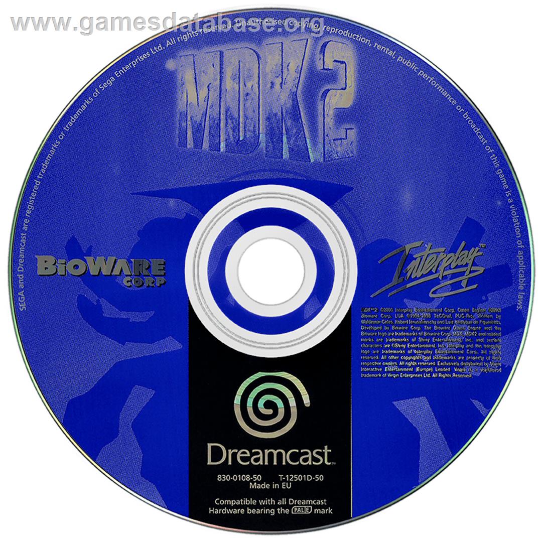 MDK2 - Sega Dreamcast - Artwork - Disc