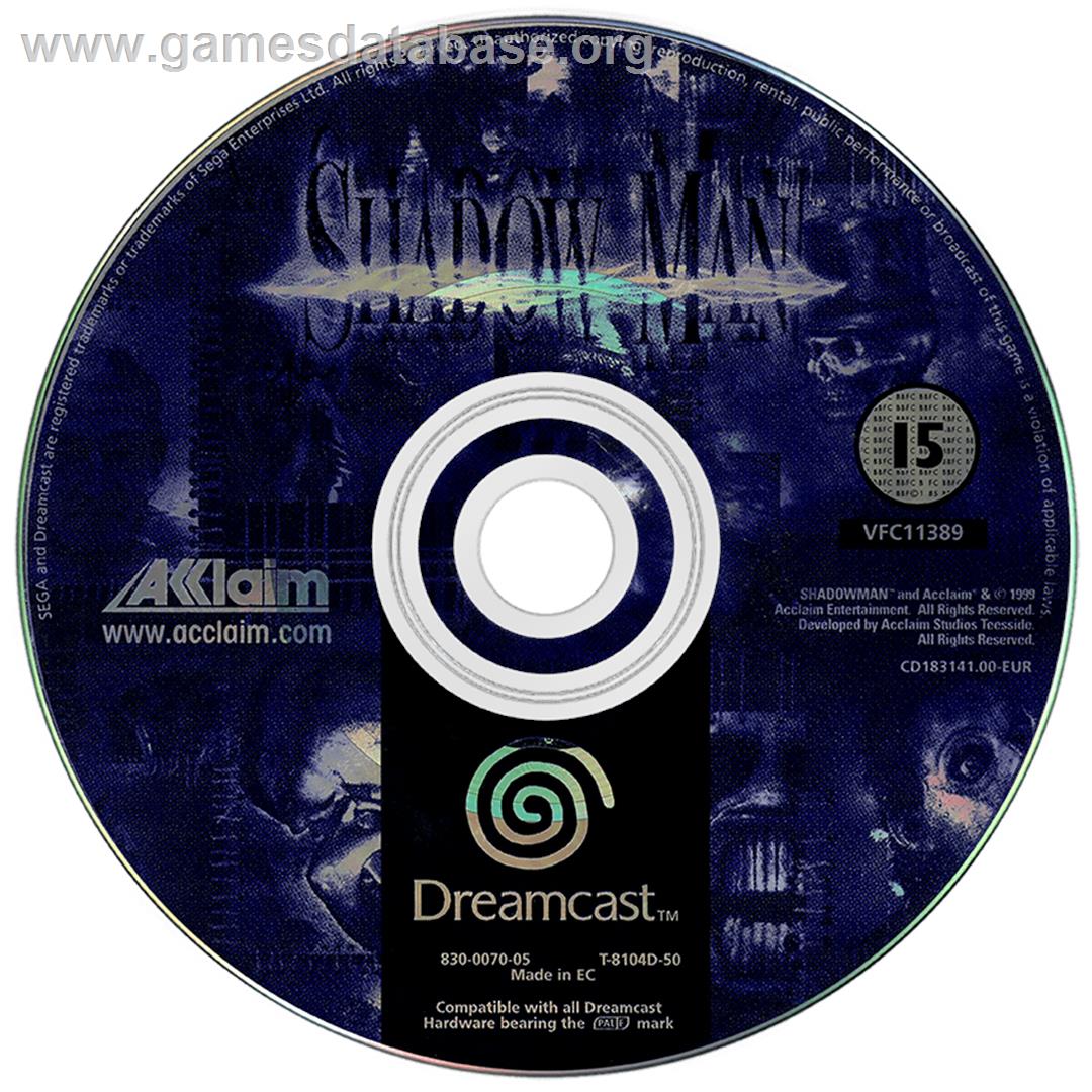 Shadow Man - Sega Dreamcast - Artwork - Disc