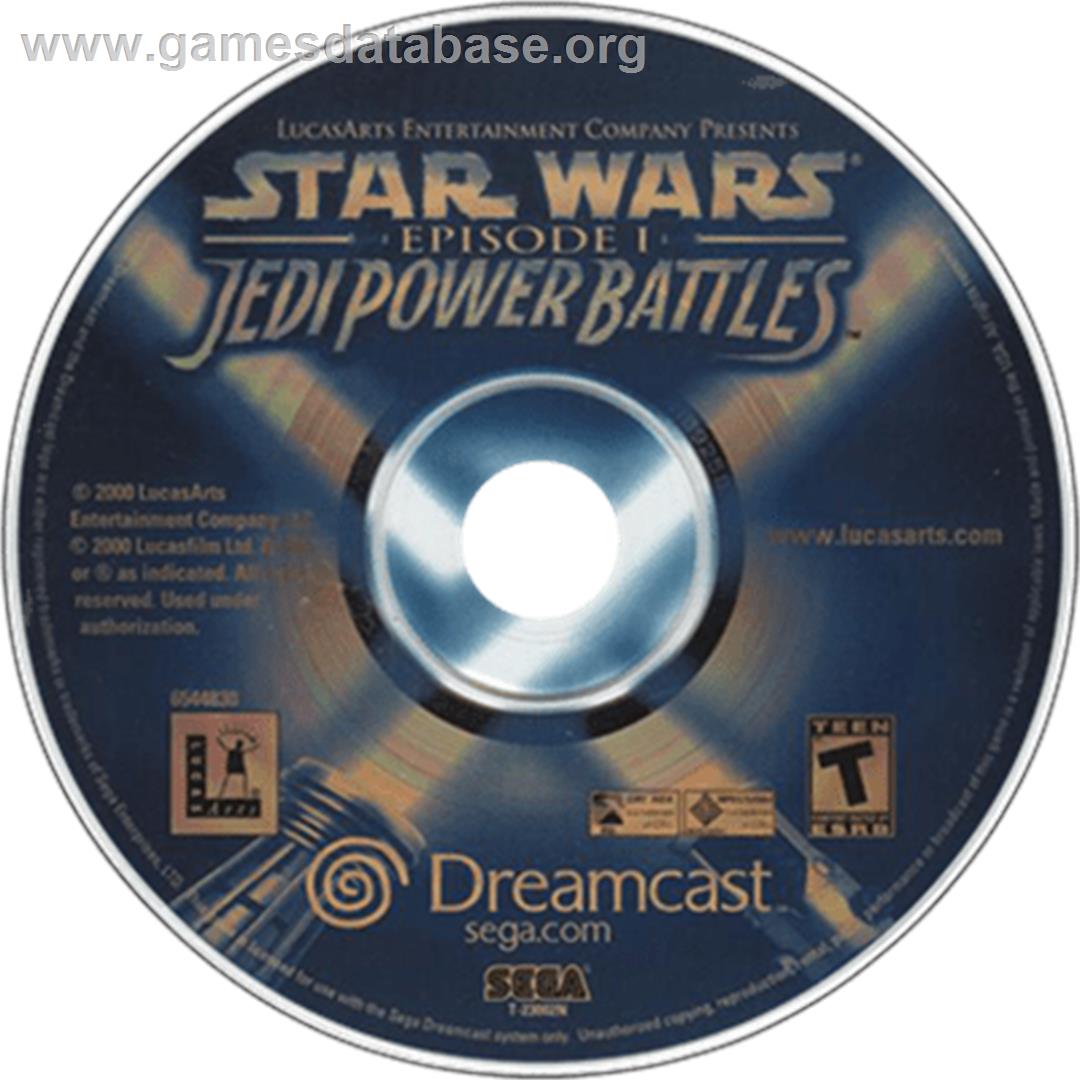 Star Wars: Episode I - Jedi Power Battles - Sega Dreamcast - Artwork - Disc