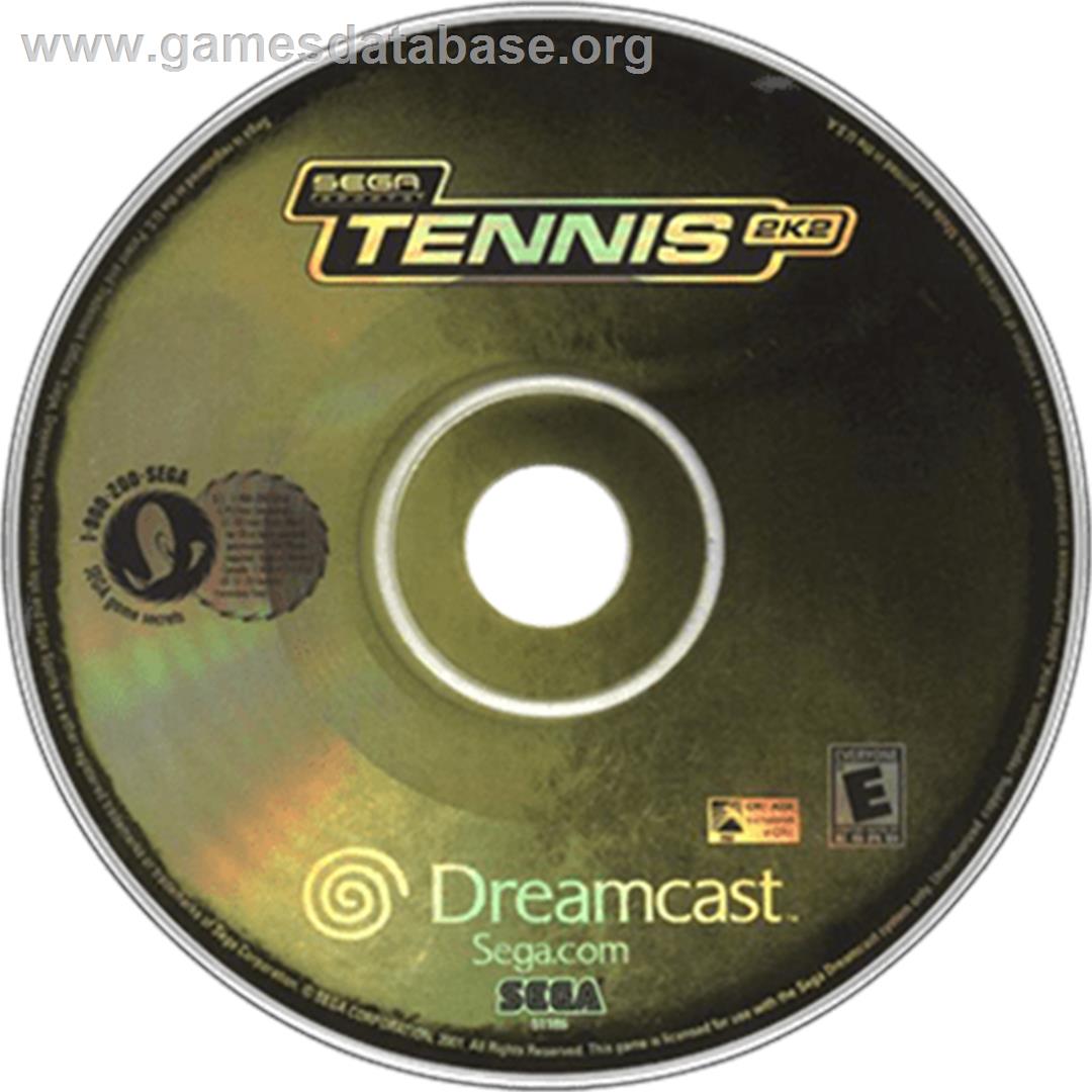 Tennis 2K2 - Sega Dreamcast - Artwork - Disc