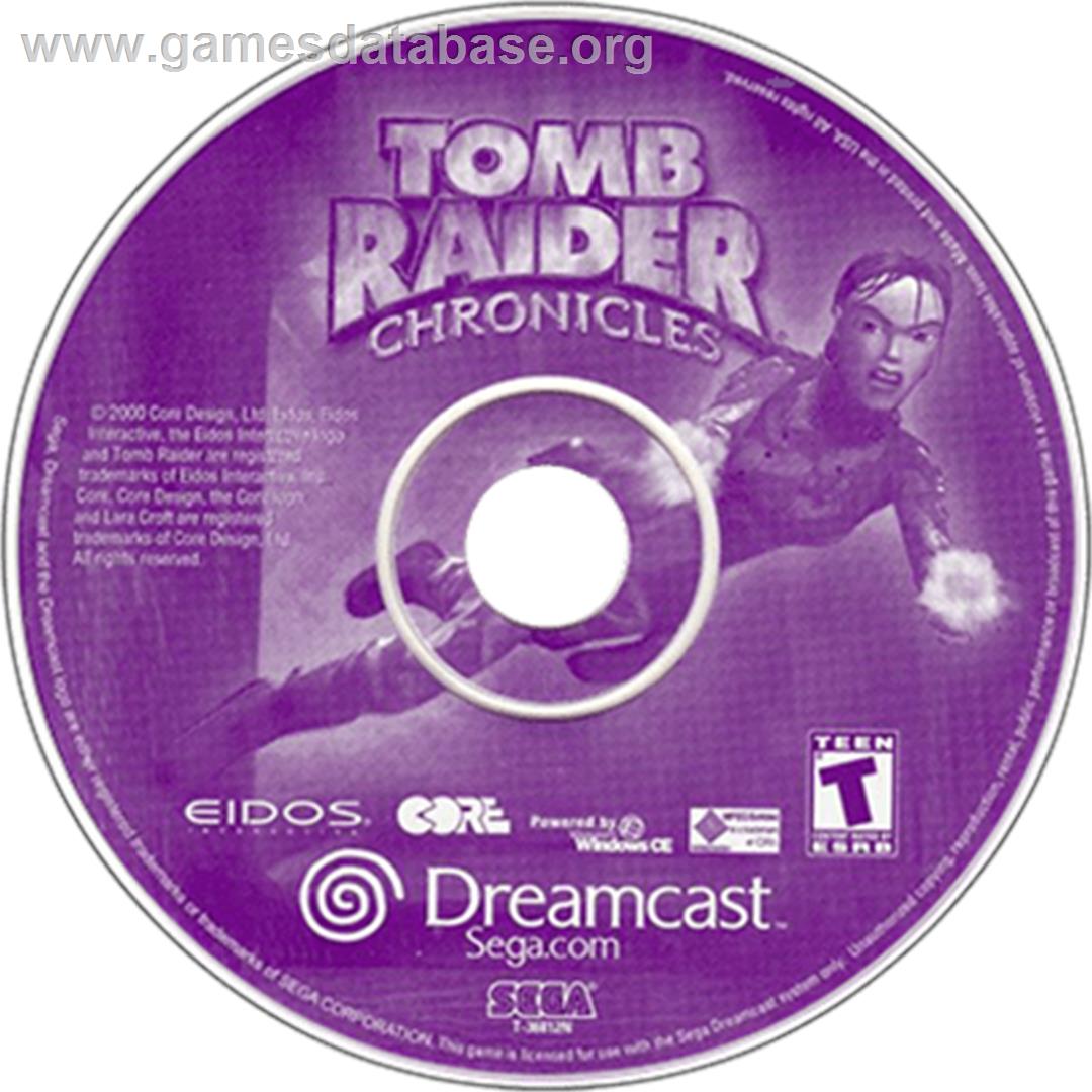 Tomb Raider: Chronicles - Sega Dreamcast - Artwork - Disc