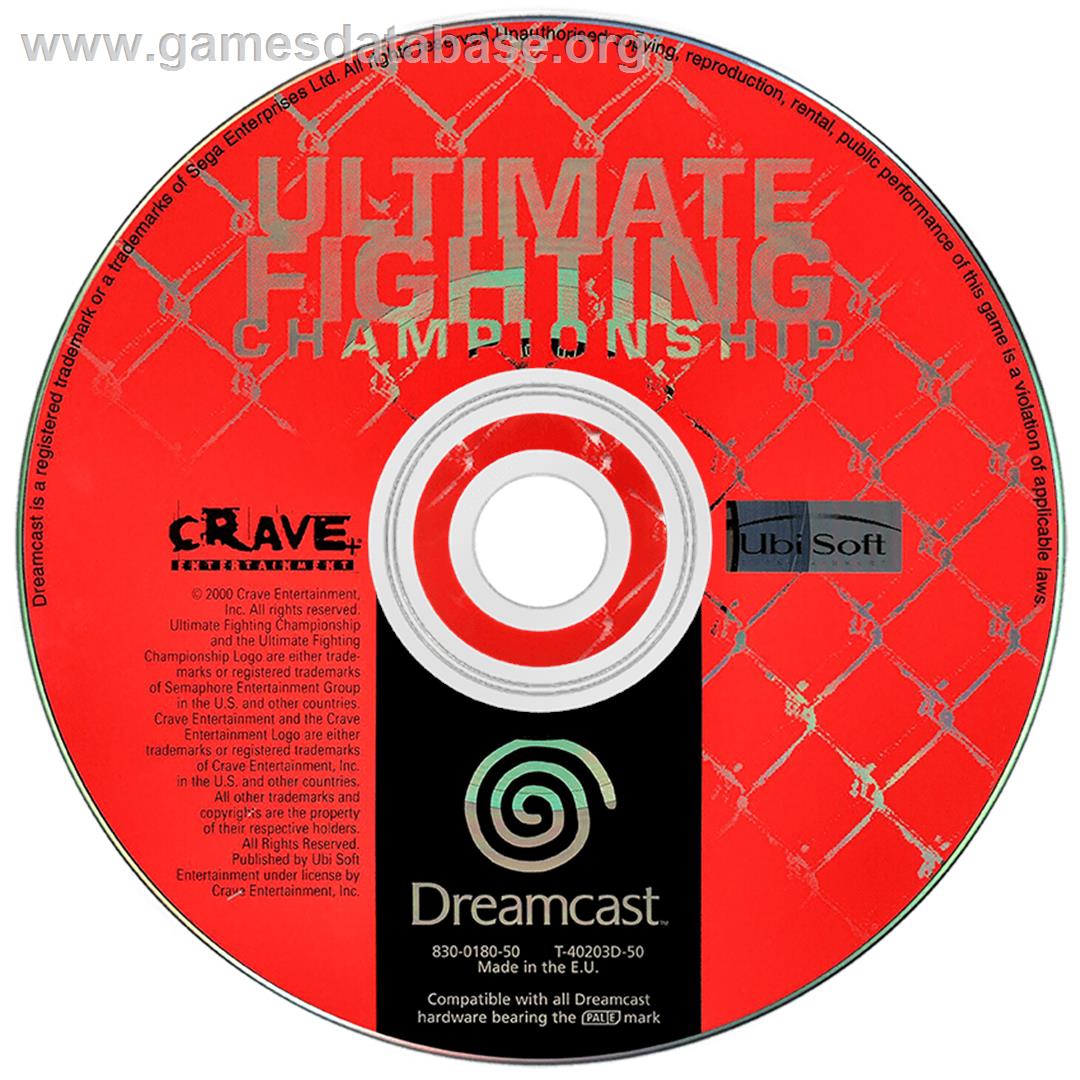Ultimate Fighting Championship - Sega Dreamcast - Artwork - Disc