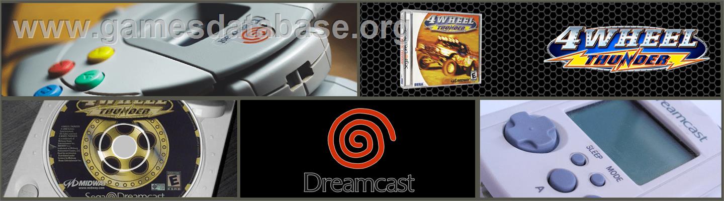 4 Wheel Thunder - Sega Dreamcast - Artwork - Marquee