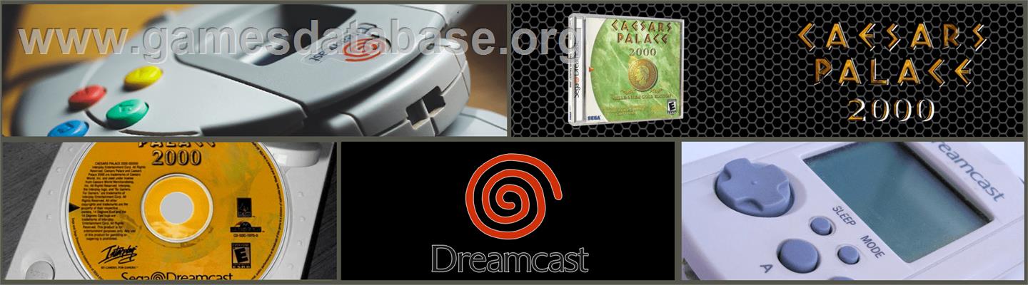Caesar's Palace 2000: Millennium Gold Edition - Sega Dreamcast - Artwork - Marquee