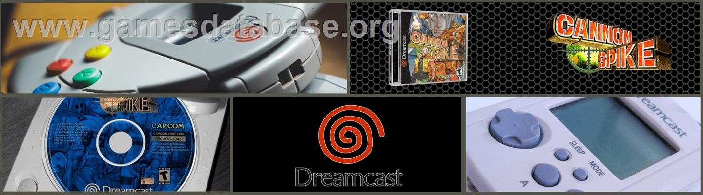 Cannon Spike - Sega Dreamcast - Artwork - Marquee
