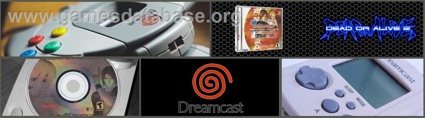 Dead or Alive 2 - Sega Dreamcast - Artwork - Marquee