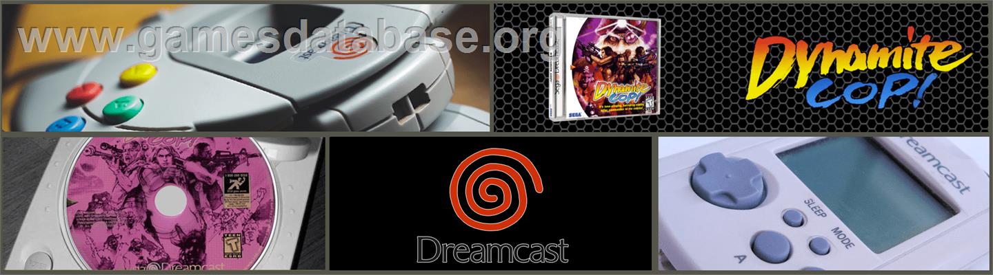 Dynamite Cop - Sega Dreamcast - Artwork - Marquee