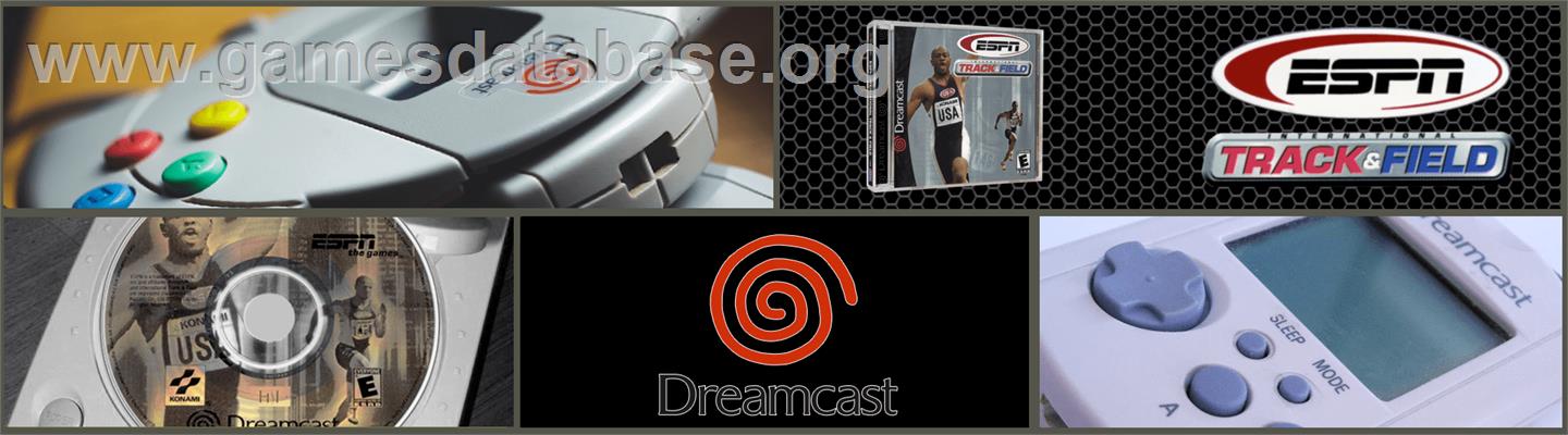 ESPN International Track & Field - Sega Dreamcast - Artwork - Marquee