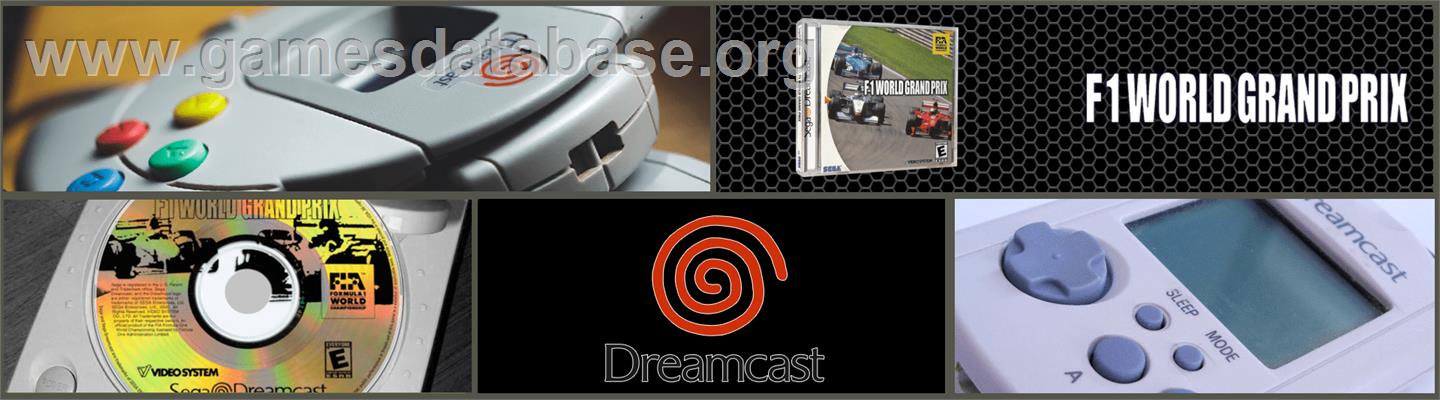F1 World Grand Prix - Sega Dreamcast - Artwork - Marquee