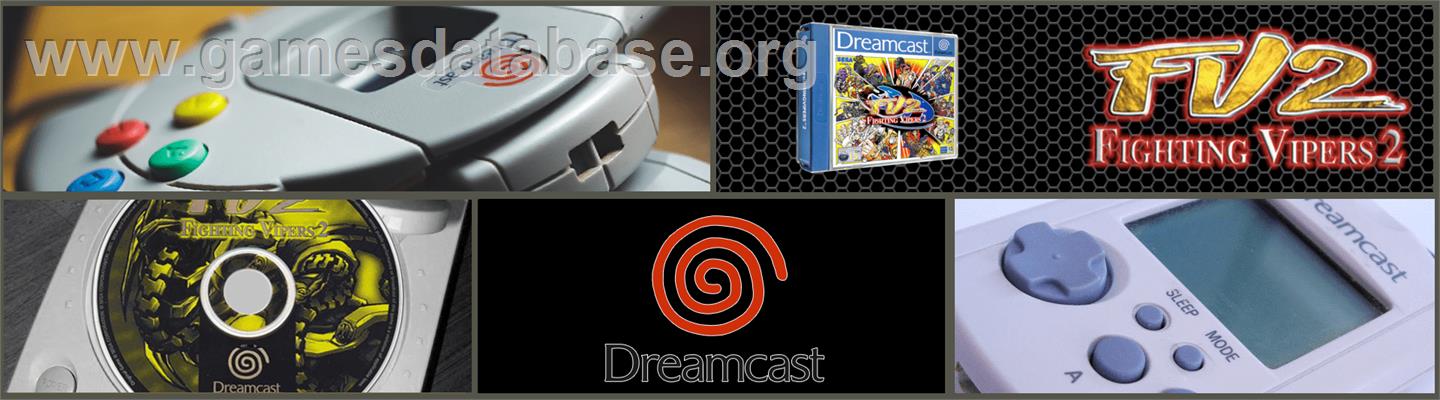 Fighting Vipers 2 - Sega Dreamcast - Artwork - Marquee