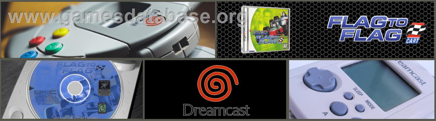 Flag to Flag - Sega Dreamcast - Artwork - Marquee