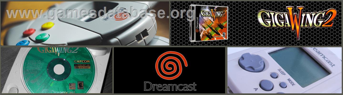 GigaWing 2 - Sega Dreamcast - Artwork - Marquee