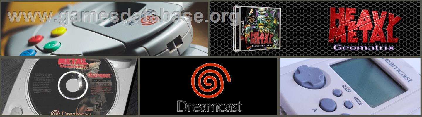 Heavy Metal Geomatrix - Sega Dreamcast - Artwork - Marquee