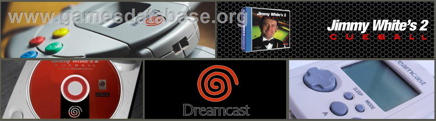 Jimmy White's 2: Cueball - Sega Dreamcast - Artwork - Marquee