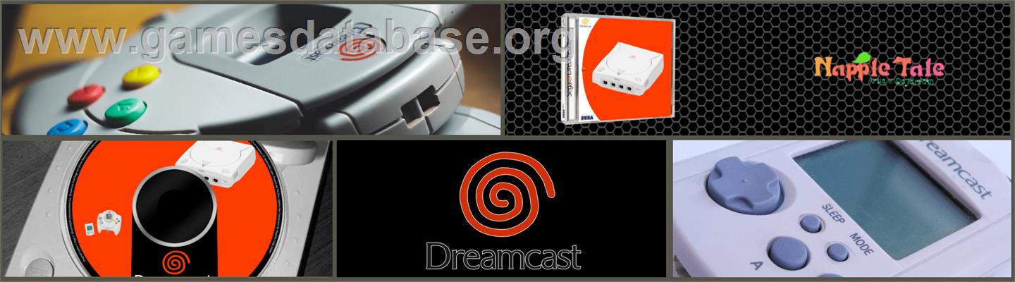 Napple Tale: Arsia in Daydream - Sega Dreamcast - Artwork - Marquee