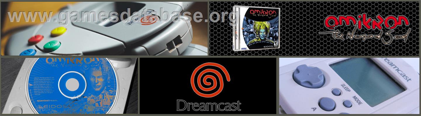 Omikron: The Nomad Soul - Sega Dreamcast - Artwork - Marquee