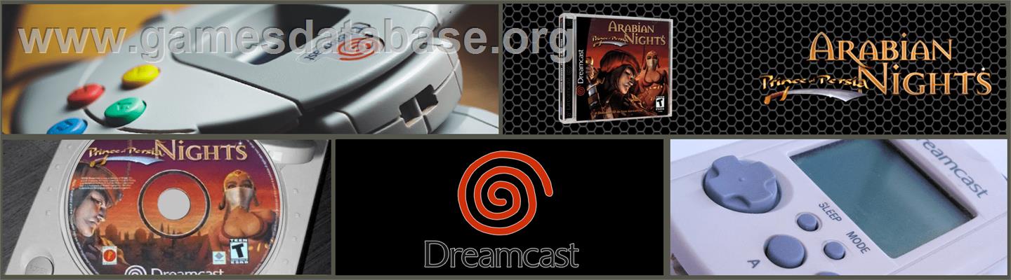 Prince of Persia: Arabian Nights - Sega Dreamcast - Artwork - Marquee
