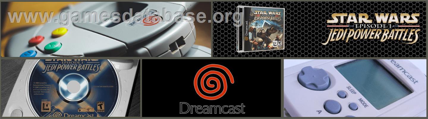 Star Wars: Episode I - Jedi Power Battles - Sega Dreamcast - Artwork - Marquee