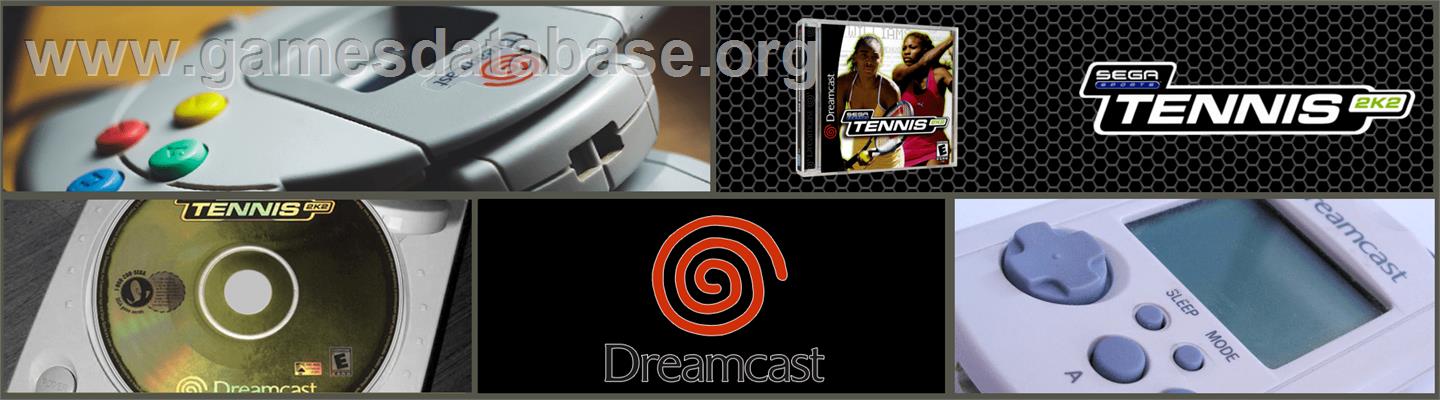 Tennis 2K2 - Sega Dreamcast - Artwork - Marquee