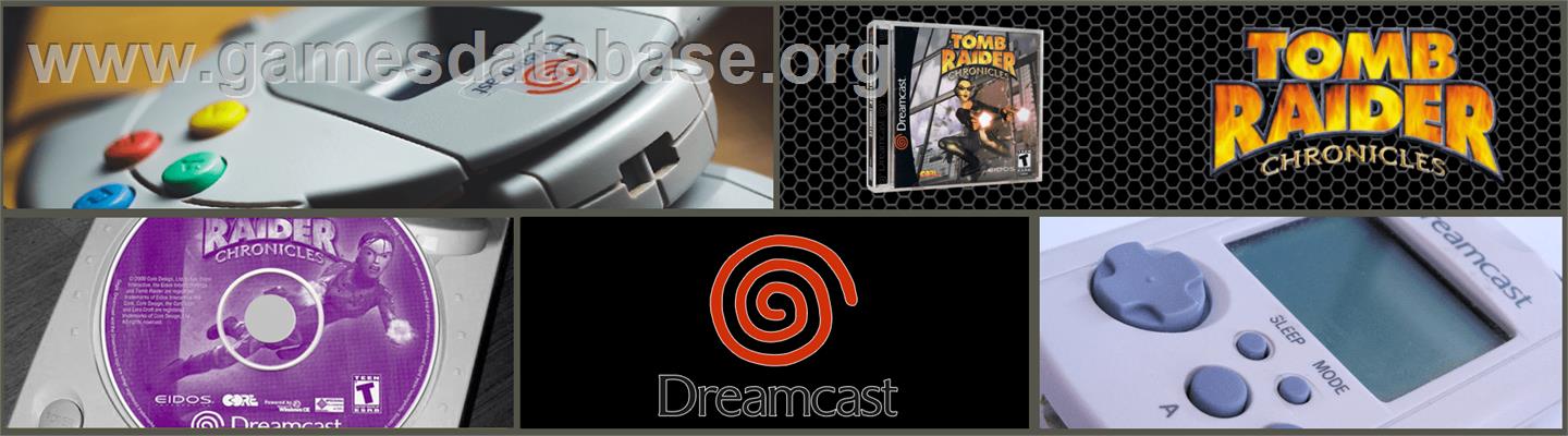 Tomb Raider: Chronicles - Sega Dreamcast - Artwork - Marquee