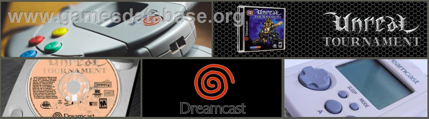 Unreal Tournament - Sega Dreamcast - Artwork - Marquee
