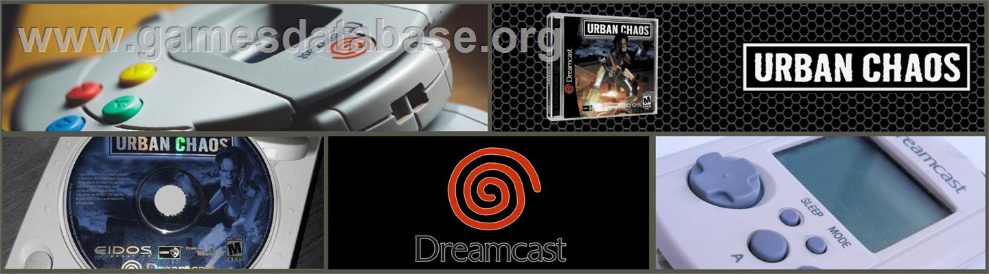 Urban Chaos - Sega Dreamcast - Artwork - Marquee