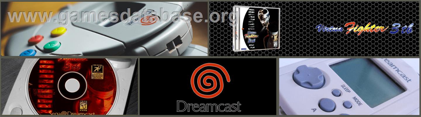 Virtua Fighter 3 - Sega Dreamcast - Artwork - Marquee