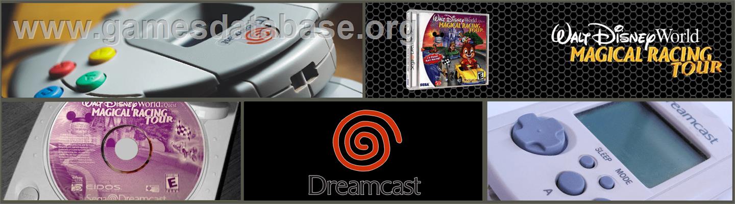 Walt Disney World Quest: Magical Racing Tour - Sega Dreamcast - Artwork - Marquee