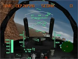 In game image of Aerowings on the Sega Dreamcast.
